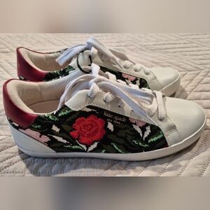 Kate Spade White and Multicolor Sneakers